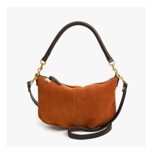 Clare V chestnut suede Petit Moyen